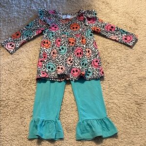 Toddler Ruffle Girl Two Piece Set